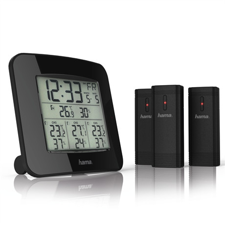 Hama 00186311 Időjárás Állomás, Ews-trio, 3 Külső Érzékelő, Új