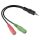 Hama 00200352 4pol Jack-2x Aljzat