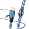 Hama 00201553 Adatkábel Lightning "reflective" 1,5m, Kék
