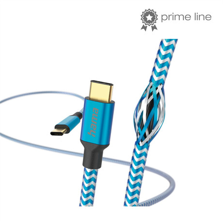 Hama 00201557 Adatkábel Usb Type-c - Type-c "reflective" 1,5m, Kék