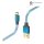 Hama 00201558 Adatkábel Usb Type-c "reflective" 1,5m, Kék