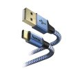 Hama 00201558 Adatkábel Usb Type-c "reflective" 1,5m, Kék