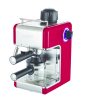 Hauser CE929 presszó kávéfőző, 4csészés, 800Watt, piros -ezüst