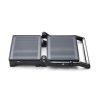 Hausmeister HM8811 panini sütő, 1000Watt, 180 -220°C, 23 x14.5cm sütőlap, szétnyitható, fekete -inox