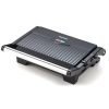 Hausmeister HM8811 panini sütő, 1000Watt, 180 -220°C, 23 x14.5cm sütőlap, szétnyitható, fekete -inox