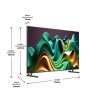 Hisense 50U6NQ 4K UHD Smart MiniLED televízió, 600cd/m2, 60Hz, 4000:1,50" (127 cm)