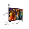 Hisense 55A6N 4K UHD Smart LED televízió, 300cd/m2, 60Hz, 1400:1, 55" (139cm)