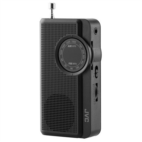 JVC RAE311B zsebrádió, FM/AM, elemes (2xAAA), fekete