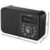 JVC RAE313BDAB táskarádió, 2200mAh akku, BT5.0, BT5.0