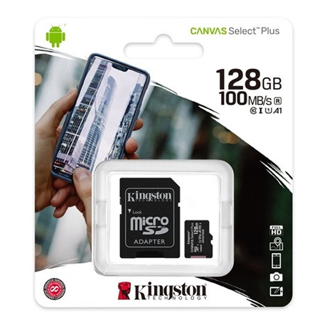 Kingston SDCS2/128GB Memóriakártya + Adapter