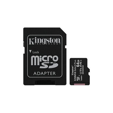 Kingston SDCS2/64GB Memóriakártya + Adapter