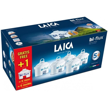 Laica Bi-flux univerzális vízszűrő betét, 5+1 db-os kiszerelés (F6S)