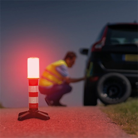 MNC 55760 Elakadásjelző Lámpa, Mágneses, 6 Piros Led