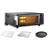 Orion OPM-22 mini pizza sütő, 18liter, 1200Watt, 80 -230°C, 8funkció, fekete