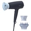 Philips BHD360/20 Series 3000 hajszárító, 2100Watt, ionos, 6 hő- és sebességfokozat, hideg levegő gomb, diffúzor, fekete -szürke