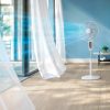 Philips CX1220/00 Series 1000 álló ventilátor, 45cm, 45Watt, 3330m3/h, max. 43dB, 3sebesség, időzítő, fehér