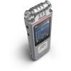 Philips DVT4115 diktafon, 8GB, bővíthető memória, 3 db mikrofon, Wi-Fi, mobil alkalmazás, 1000mAh akku, Sembly, ezüst