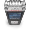 Philips DVT6115 diktafon, 8GB, bővíthető memória, HD felvétel, 3 db mikrofon, Wi-Fi, mobil alkalmazás, akkumulátoros, Sembly, szürke