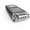 Philips DVT6115 diktafon, 8GB, bővíthető memória, HD felvétel, 3 db mikrofon, Wi-Fi, mobil alkalmazás, akkumulátoros, Sembly, szürke