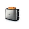 Philips HD2650/90 Viva Collection 2 szeletes kenyérpirító, 950Watt, 8fokozat, zsemlemelegítő, inox -fekete