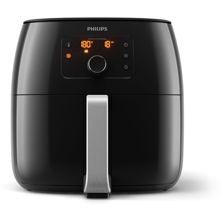 Philips HD9650/90 Premium forrólevegős sütő, 7.2liter, 2225Watt, max.200 °C, 5program, fekete
