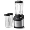 Philips HR3760/10 Series 7000 turmixgép, 1500Watt, max.2liter, 12sebesség, üveg tál, fém ház, 2db ivópohár, fekete -inox