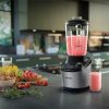 Philips HR3760/10 Series 7000 turmixgép, 1500Watt, max.2liter, 12sebesség, üveg tál, fém ház, 2db ivópohár, fekete -inox