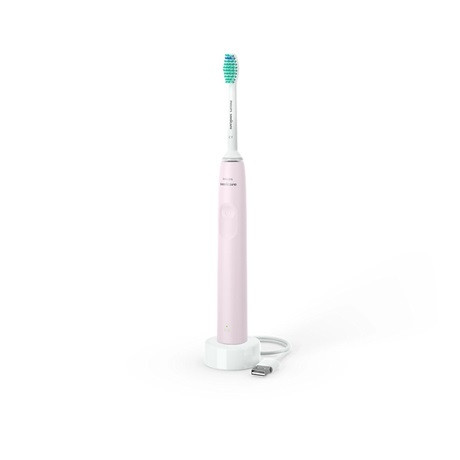 Philips HX3651/11 Sonicare 2100 Series elektromos fogkefe, 31000 rezgés/perc, SmarTimer, Quadpacer, cukorrózsaszín