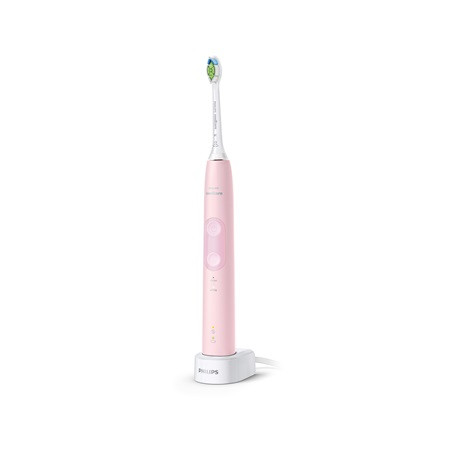 Philips HX6836/24 Sonicare ProtectiveClean 4500 elektromos fogkefe, 2 mód, 62000 rezgés/perc, BrushSync, pasztellrózsaszín