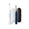 Philips HX6851/34 Sonicare ProtectiveClean 5100 elektromos fogkefe csomag, 3 mód, 62000 rezgés/perc, BrushSync, utazó tok, fehér -mentazöld és tengerészkék