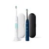 Philips HX6851/34 Sonicare ProtectiveClean 5100 elektromos fogkefe csomag, 3 mód, 62000 rezgés/perc, BrushSync, utazó tok, fehér -mentazöld és tengerészkék