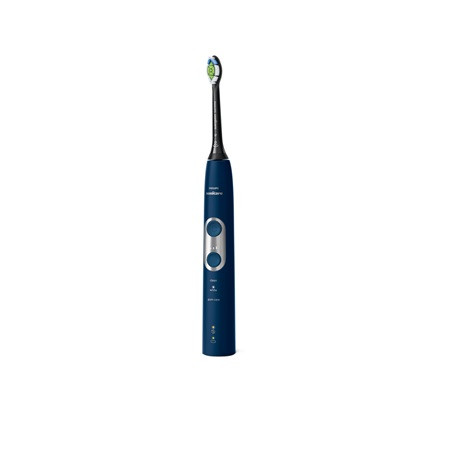 Philips HX6871/47 Sonicare ProtectiveClean 6100 elektromos fogkefe, 3 mód, 3 intenzitás, 62000 rezgés/perc, utazó tok, tengerészkék -fekete