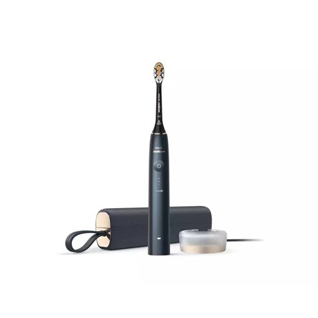 Philips HX9992/12 DiamondClean Prestige 9900 elektromos fogkefe, SenseIQ, Sonicare, nyomásvisszajelzés, dörzsölés-visszajelzés, 62000 rezgés/perc, fekete