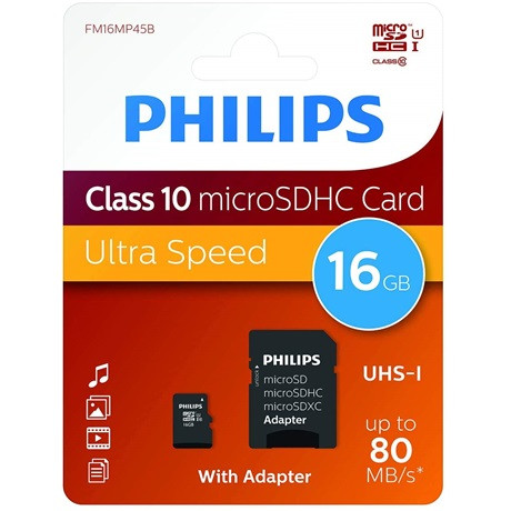 Philips PH669074 MICROSDHC + adapter, 16 GB