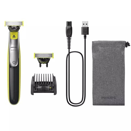 Philips QP2734/31 OneBlade 360 Face hibrid borotva, száraz-nedves, 5 az 1-ben, 12000rpm, kétoldalú penge