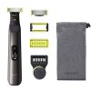 Philips QP6551/30 OneBlade Pro 360 Face + Body borotva, formázó fésű, testszőrzetfésű, bőrvédő, puha védőtok, króm