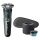 Philips S5884/50 Shaver Series 5000 borotva, nedves és száraz, Quick Clean Pod, SteelPrecision pengék, SkinIQ, utazótok, sötétzöld