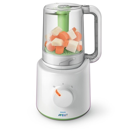 Philips SCF870/20 Advanced 2 az 1-ben pároló és turmixgép, 400Watt, 200 ml víztatály, fehér -zöld