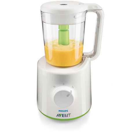 Philips SCF870/22 Avent 2 az 1-ben pároló és turmixgép, 400Watt, 200 ml víztatály, fehér -zöld