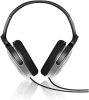 Philips SHP2500/10 vezetékes TV fejhallgató, 6méteres kábel, 15Hz-22kHz, hangerő szabályzó, fekete -ezüst