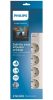 Philips SPN7040WA/58 túlfeszültségvédő elosztó, 4 aljzat, 2m, 3680Watt, 16A, 600J