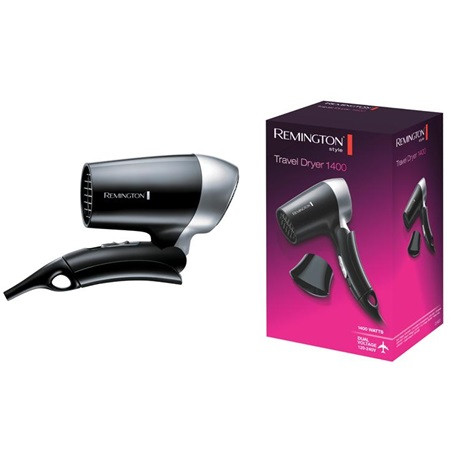 Remington D2400 úti hajszárító 1400Watt, 2hőfok, összecsukható, fekete