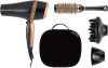 Remington D6960GP Salon Smooth hajszárító csomag, 2100Watt, akár 100km/h, 3hőfok, 2sebesség, hideg levegő, ionos, diffúzor, tárolótáska, fekete -arany