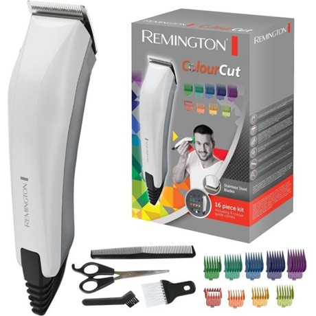 Remington HC5035 ColourCut hajvágó, 0,5-25mm, 9 fésű, fehér