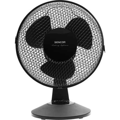 Sencor SFE2311BK asztali ventilátor, 30Watt, 23cm, 2sebesség, 51dB, fekete