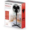 Sencor SFN 4031BK álló ventilátor, 40Watt, 40cm, állítható magasság, max.53dB, 3sebesség, fekete