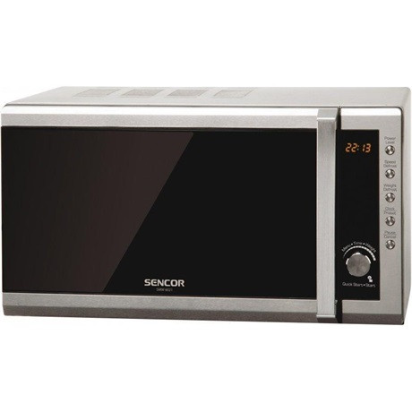 Sencor SMW 6001DS mikrohullámú sütő, 20 liter, 700Watt, digitális, 8 program, inox