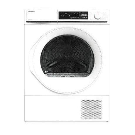Sharp KD-NHA8S6GW21-EE hőszivattyús szárítógép, 8kg, A++, 15 program, 65dB, fehér