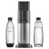 Sodastream Duo Black szódagép, Quick Connect, 1 +1db szénsavasító palack, 1db Quick Connect CO2 patron, fekete