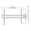 Stell SHO 4220 Slim fali konzol, 37"-70", VESA 600x400, fix
